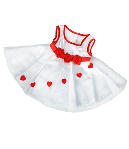 "Adorable Hearts" Dress (16") - Plushie Pal Factory, LLC