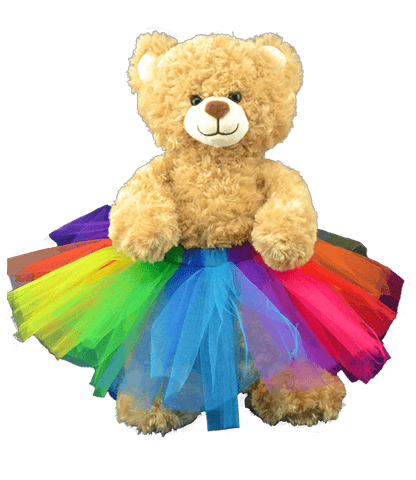 "Rainbow" Tutu (16") - Plushie Pal Factory, LLC