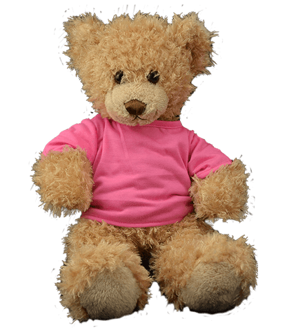 Pink tee 16" - Plushie Pal Factory, LLC